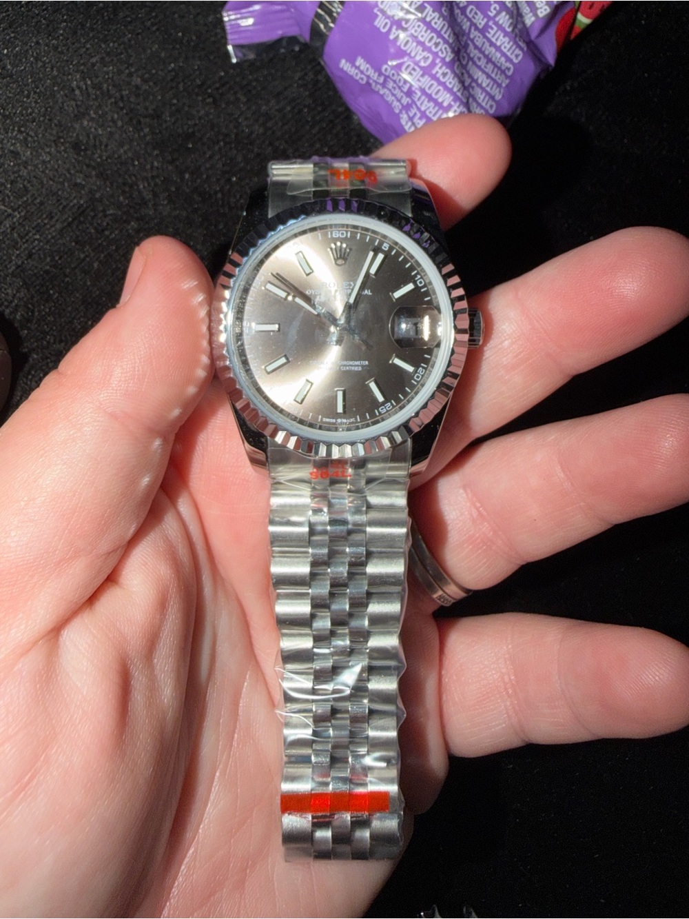36mm women’s  Silver Stainless Steel Watch with Silver Dial